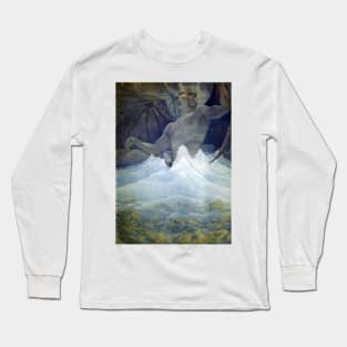 Satan resides at the centre of the frozen lake of Cocytus. Canto XXXIV, Dante’s Divina Comedia - Amos Nattini Long Sleeve T-Shirt